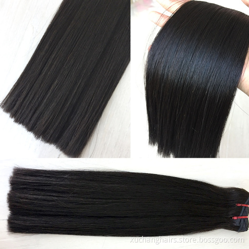 Wholesale super double drawn hair bundle unprocessed raw virgin cuticle aligned hair vendors Vietnamese bone straight hair